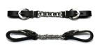 Berlin custom leather Straight Leather Curb Chain Strap