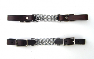 Berlin Custom Leather Double Curb Chain