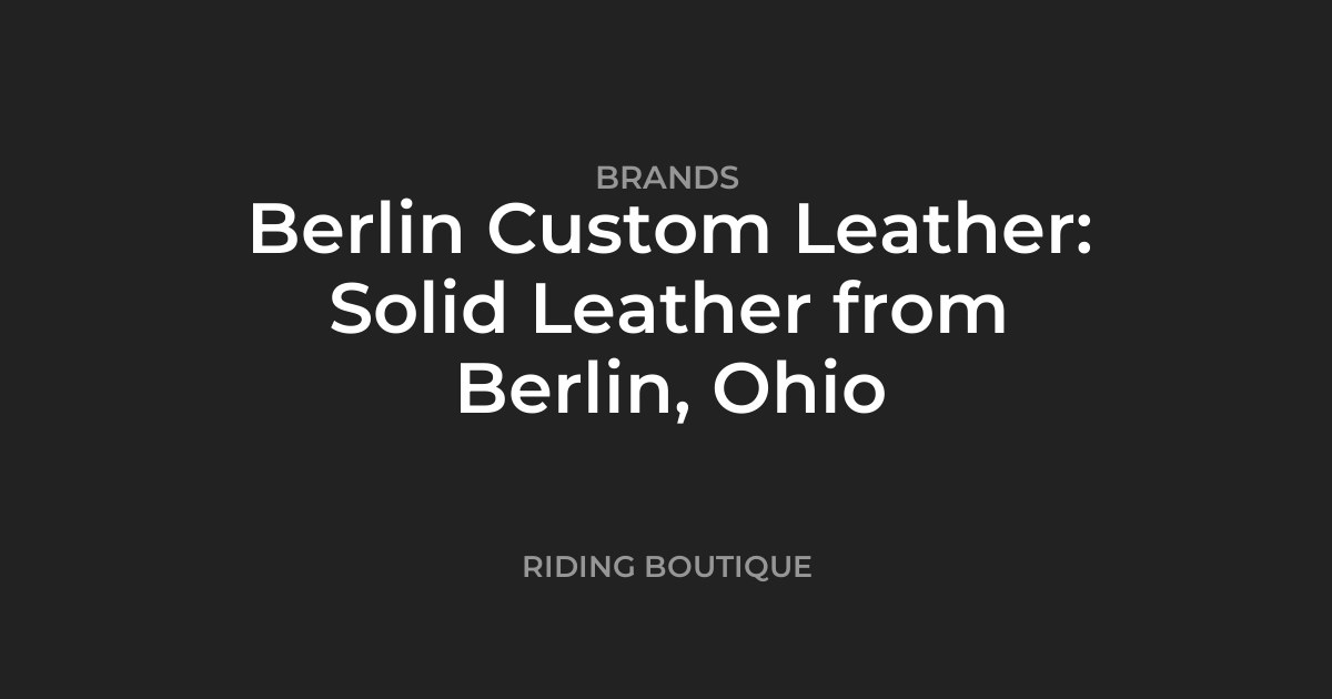 Berlin Custom Leather: Solid Leather from Berlin, Ohio